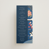 "kimono" - Wedding Programs in Ocean by Elly - Front