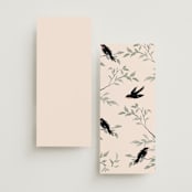 "LOVEBIRDS" - Wedding Programs in Cream by Elly - Back of Card Options