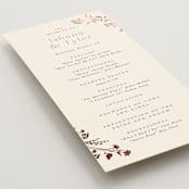 "Queen Anne's Lace" - Wedding Programs in Creme Brulee by Jennifer Wick - Detail