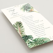 "Our Paradise" - Wedding Programs in Tropical by Elly - Detail