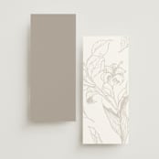 "Entwine" - Wedding Programs in Pearl by Jennifer Postorino - Back of Card Options