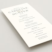 "Entwine" - Wedding Programs in Pearl by Jennifer Postorino - Detail