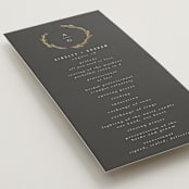 "Panache" - Wedding Programs in Onyx by Kristie Kern - Detail