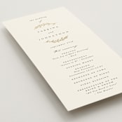 "To Hold" - Wedding Programs in Ivory by Carolyn Nicks - Detail