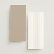 "Framed Monogram" - Wedding Programs in Silk by Kelly Schmidt - Back of Card Options