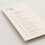 "Modern Corner" - Wedding Programs in Linen by Kelly Schmidt - Detail