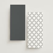 "Chisel" - Wedding Programs in Quartz by Kristie Kern - Back of Card Options