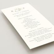 "Wildflower" - Wedding Programs in Cotton by Jennifer Postorino - Detail