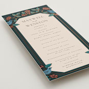 "Wedding birds" - Wedding Programs in Onyx by Ana de Sousa - Detail