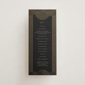 "ionic" - Wedding Programs in Onyx by Lori Wemple - Front