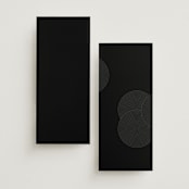"ionic" - Wedding Programs in Onyx by Lori Wemple - Back of Card Options