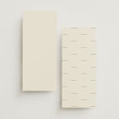 "Walnut" - Wedding Programs in Linen by Blustery August - Back of Card Options