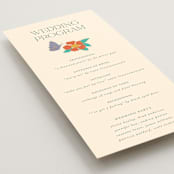 "Tropical garden" - Wedding Programs in Jungle by Simona Camp - Detail