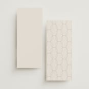 "Newberry" - Wedding Programs in Bisque by Kristie Kern - Back of Card Options