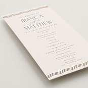 "Newberry" - Wedding Programs in Bisque by Kristie Kern - Detail