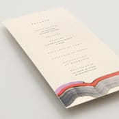 "Agate" - Wedding Programs in Gem by Sumak Studio - Detail