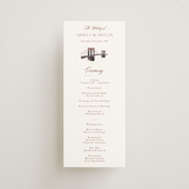 "Brooklyn Bridge" - Wedding Programs in Chiffon by Cass Loh - Front
