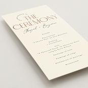 "Together" - Wedding Programs in Cream Puff by Pixel and Hank - Detail