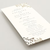 "Swoon" - Wedding Programs in Cotton by Carolyn Nicks - Detail