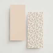 "Jasmine" - Wedding Programs in Dusk by Susan Moyal - Back of Card Options