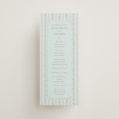 "Castle" - Wedding Programs in Hummingbird by Claudia Orengo - Front