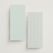 "Castle" - Wedding Programs in Hummingbird by Claudia Orengo - Back of Card Options