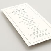 "Arcadia" - Wedding Programs in Silk by Kelly Schmidt - Detail