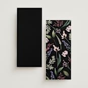 "Bold Bouquet" - Wedding Programs in Midnight by Susan Moyal - Back of Card Options