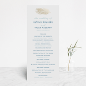 "Sea Crest" - Wedding Programs in Turquoise by Kaydi Bishop - Front