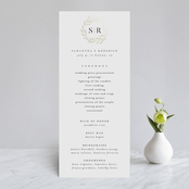 "Chic Wreath" - Wedding Programs in Classic by Kelly Schmidt - Front