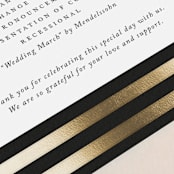 "Deluxe" - Wedding Programs in Tuxedo by Jennifer Postorino - Detail