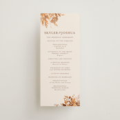 "Wedding in Aspen" - Wedding Programs in Rust by Chris Griffith - Front