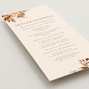 "Wedding in Aspen" - Wedding Programs in Rust by Chris Griffith - Detail