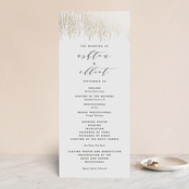 "Sparkle + Shine" - Wedding Programs in Snow by Kristie Kern - Front