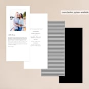 "Sparkle + Shine" - Wedding Programs in Snow by Kristie Kern - Back of Card Options