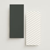 "Initialed" - Wedding Programs in Chantilly by Jessica Williams - Back of Card Options