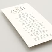 "Initialed" - Wedding Programs in Chantilly by Jessica Williams - Detail