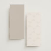 "Natural Monogram" - Wedding Programs in Porcelain by Jennifer Postorino - Back of Card Options