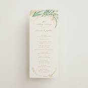 "fresh tropical" - Wedding Programs in Greenery by Phrosné Barwood - Front