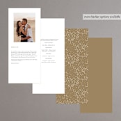 "glitter arch" - Wedding Programs in Champagne by Design Lotus - Back of Card Options