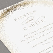 "glitter arch" - Wedding Programs in Champagne by Design Lotus - Detail