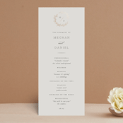 "Tradition" - Wedding Programs in Almond by Leah Bisch - Front