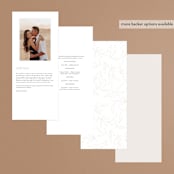"Tradition" - Wedding Programs in Almond by Leah Bisch - Back of Card Options