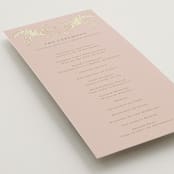 "French Train" - Wedding Programs in Rose by Ani Somi - Detail