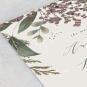 "evergreen" - Wedding Programs in Shamrock by Leah Bisch - Detail