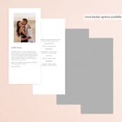 "lili" - Wedding Programs in Ash by Lori Wemple - Back of Card Options