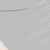 "lili" - Wedding Programs in Ash by Lori Wemple - Detail