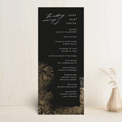 "fairytale dust" - Wedding Programs in Midnight by Phrosné Barwood - Front