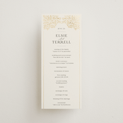 "Baroque" - Wedding Programs in Cream by Jen Owens - Front