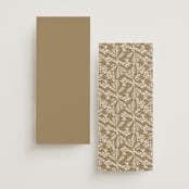 "Baroque" - Wedding Programs in Cream by Jen Owens - Back of Card Options